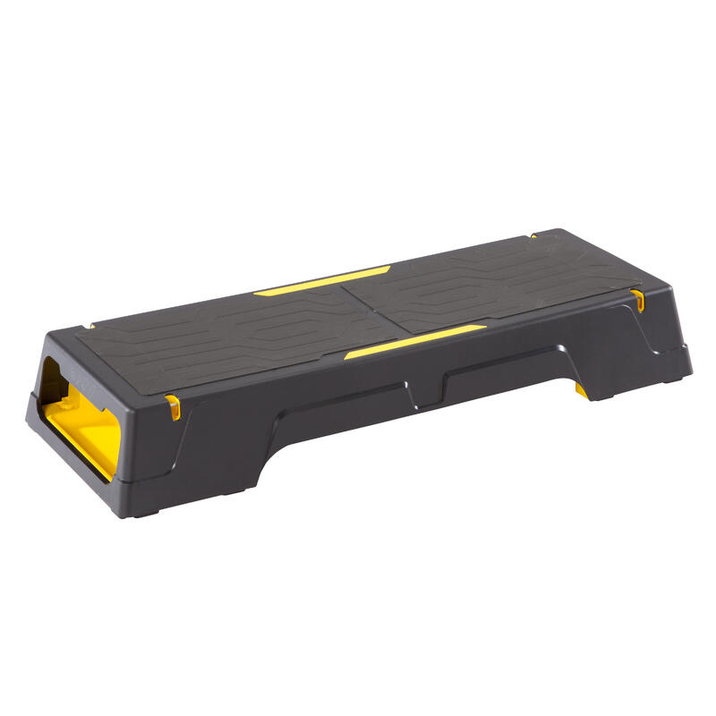 PRODUCTO OCASIÓN: Step Cardio Fitness Domyos Comfort negro amarillo