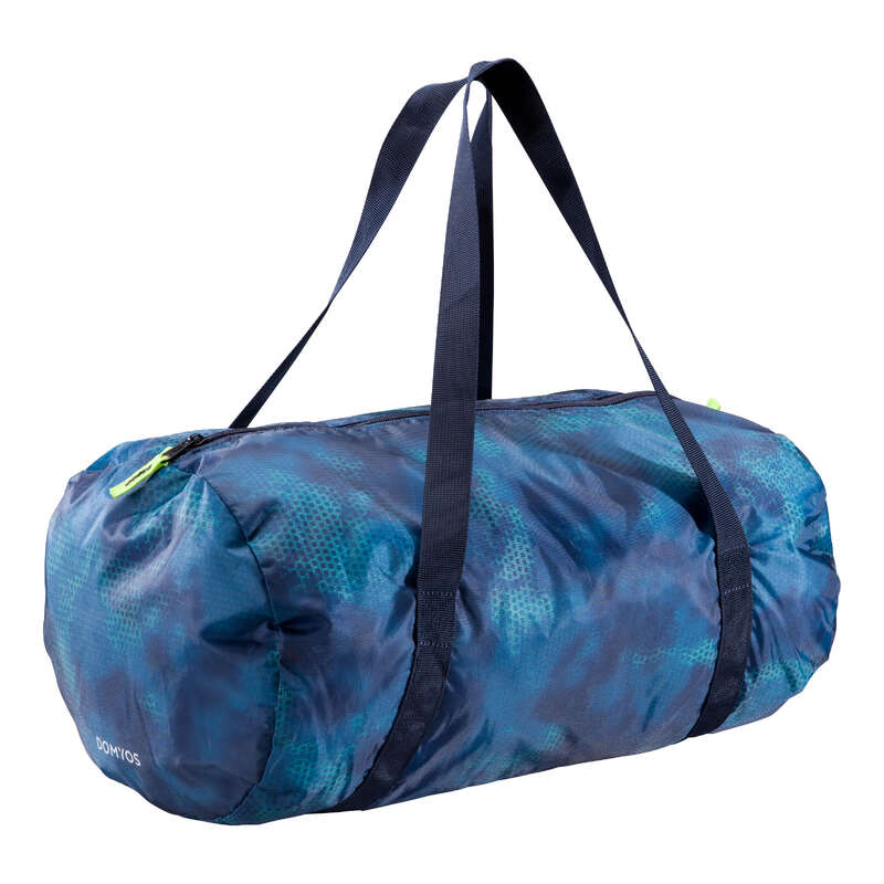 DOMYOS Cardio FoldDown Fitness Bag 30Litre Green/Blue...
