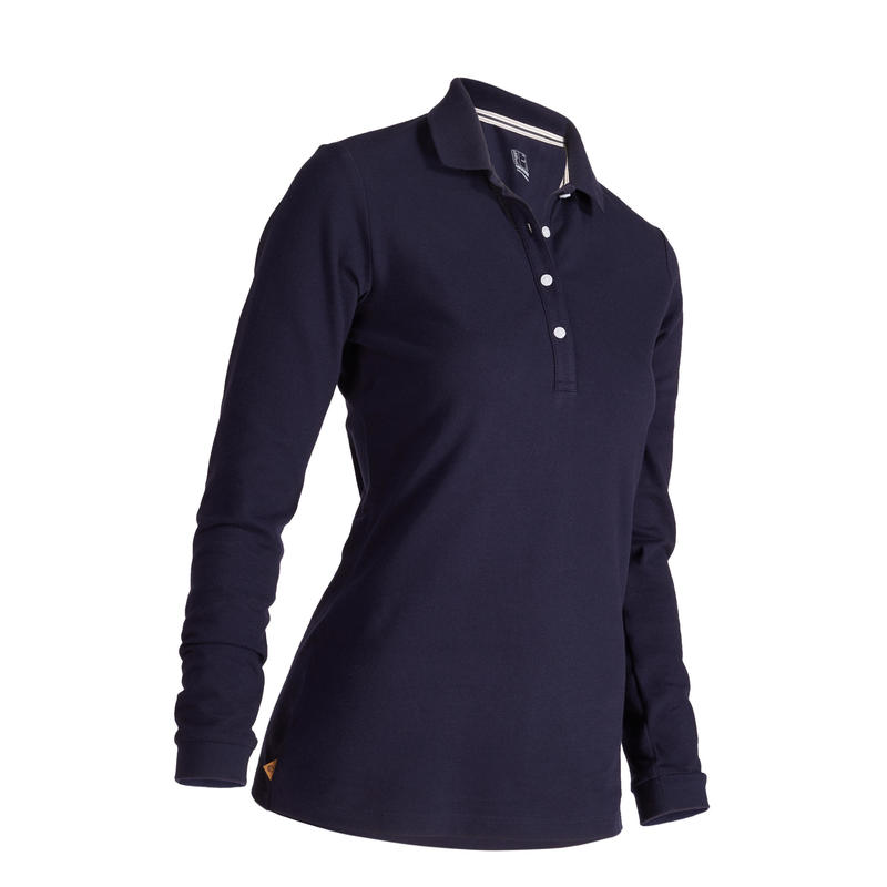 POLO MANCHES LONGUES GOLF BLEU MARINE FEMME POLO MANCHES LONGUES GOLF BLEU MARINE FEMME