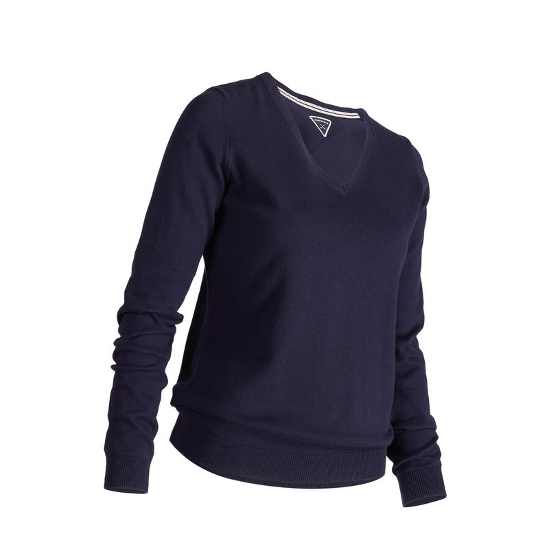 CHANDAIL GOLF FEMME 500 MARINE CHANDAIL GOLF FEMME 500 MARINE