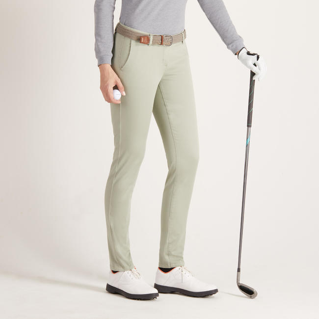 Women Golf Trousers Light Green
