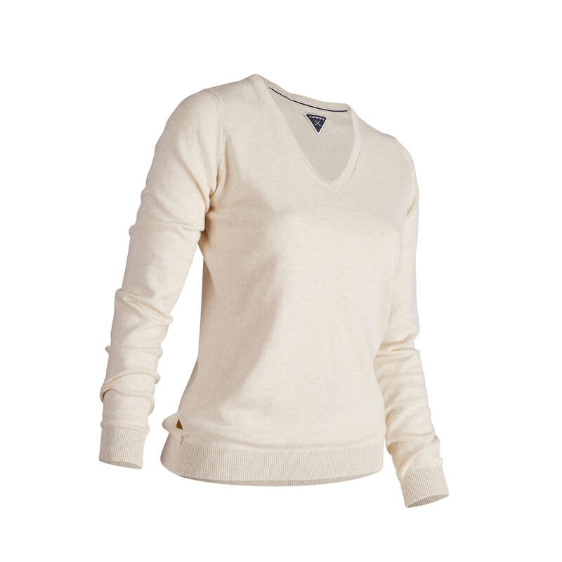 INESIS Women's Golf Pullover Ecru Decathlon
