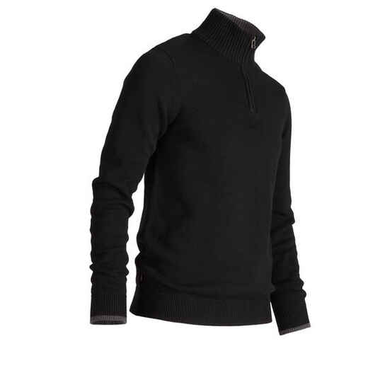 
      MEN’S BLACK COLD-WEATHER GOLFING PULLOVER
  