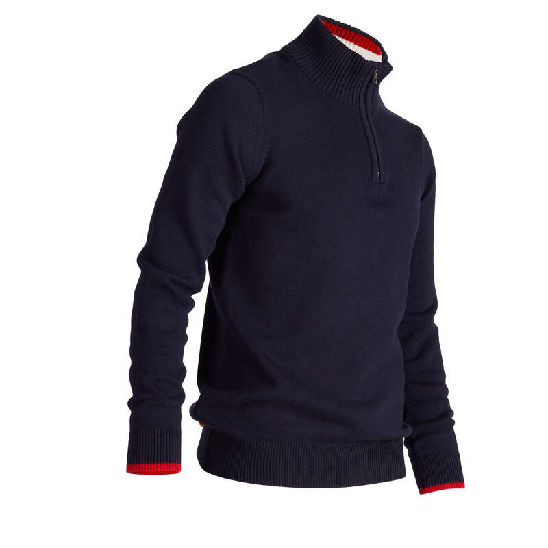 MENS COLD WEATHER GOLF CLOTHING Golf - Inesis Men’s Cold-Weather Golf Sweater - Navy INESIS - Golf Clothing