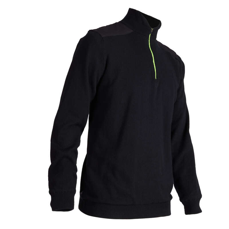 MENS MILD WEATHER GOLF CLOTHING Golf - M BLK CW WINDSTOPPER PULLOVER INESIS - Golf Clothing