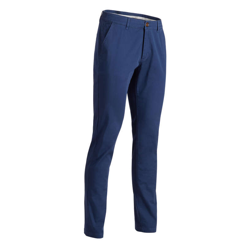 INESIS MEN'S MILD WEATHER GOLFING TROUSERS BLUE Decathlon