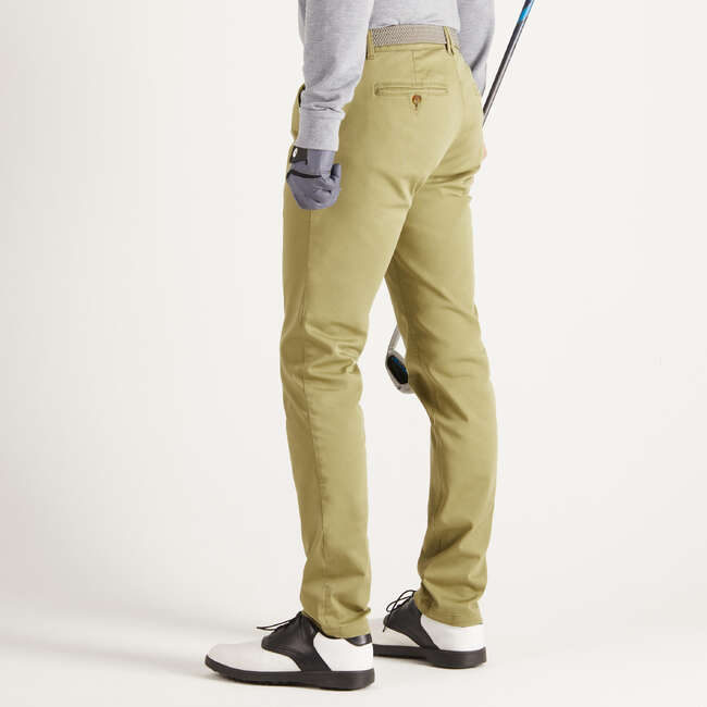 INESIS MEN’S MILD WEATHER GOLF TROUSERS KHAKI Decathlon