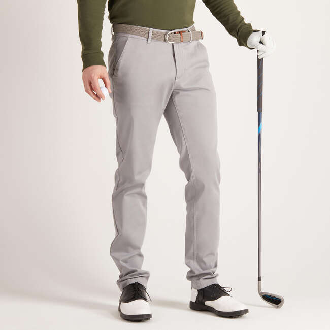 INESIS MEN’S MILD WEATHER GOLF TROUSERS GREY Decathlon