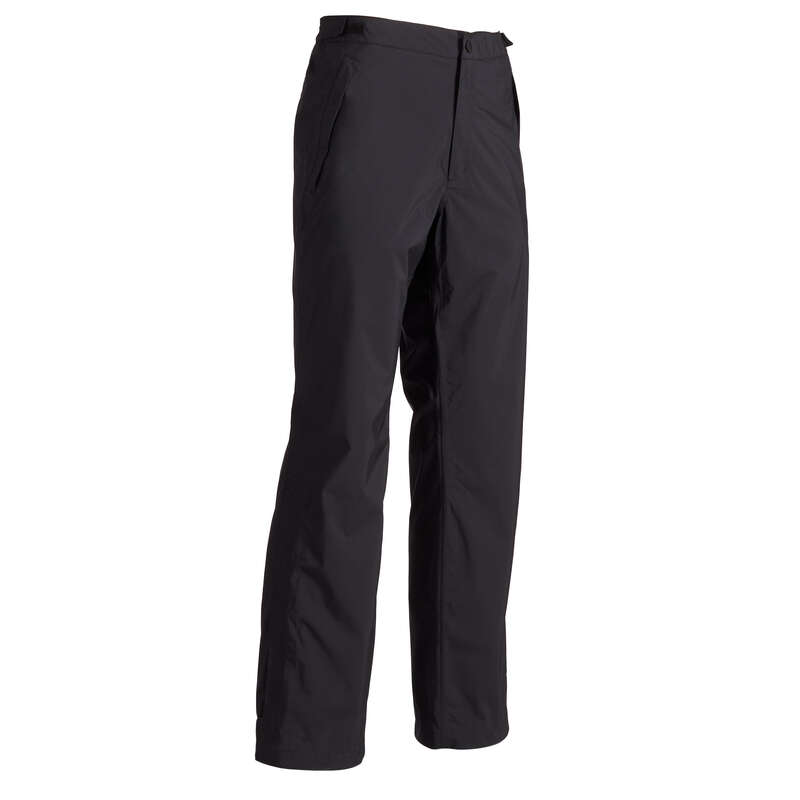 MEN GOLF RAINWEAR - MEN RAIN GOLF TROUSERS RWBLACK INESIS