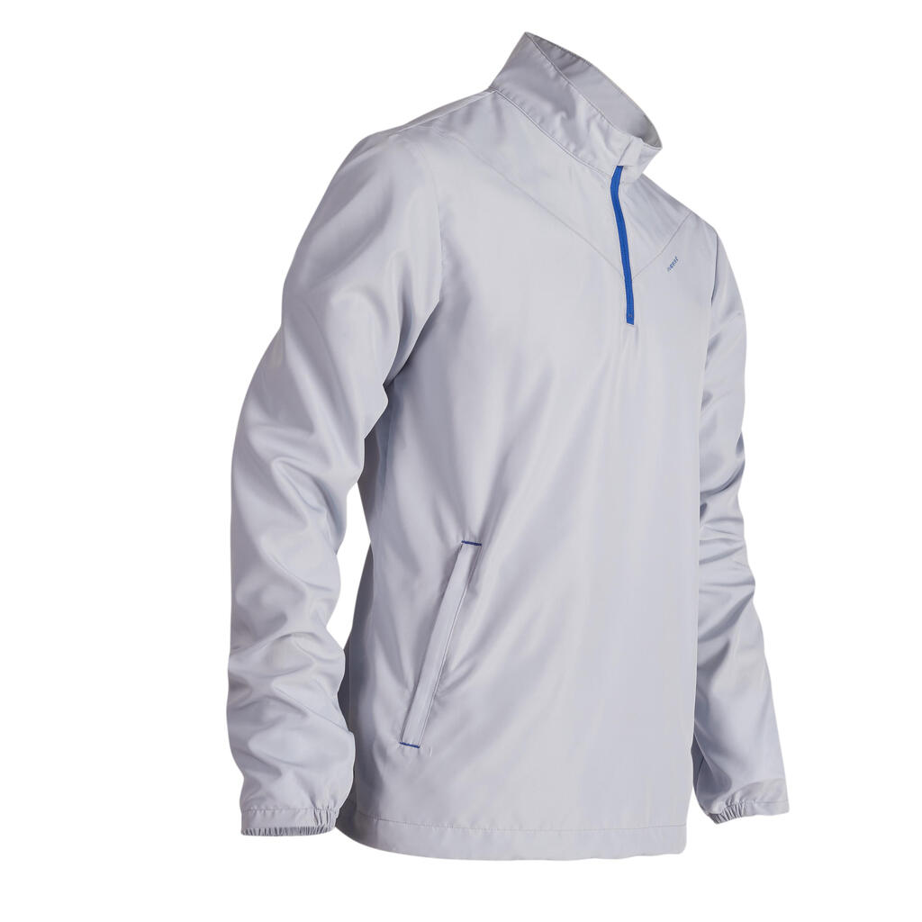 Men's light grey temperate weather golf windproof