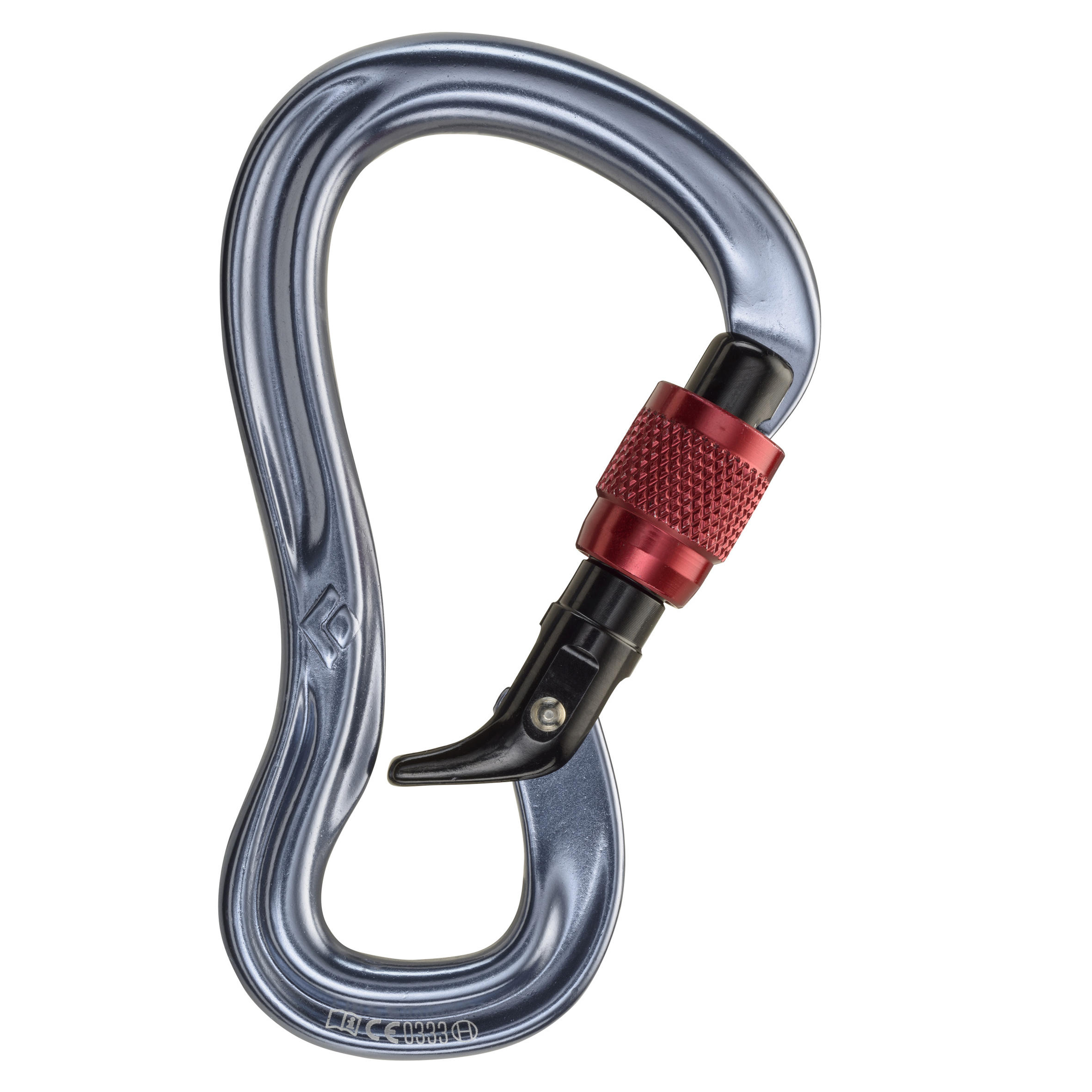 Inzopo 24KN Mousqueton à vis pour alpinisme, escalade, bleu/noir