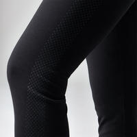 Legging 560 regular ventre plat et galbant Fitness femme noir print dots