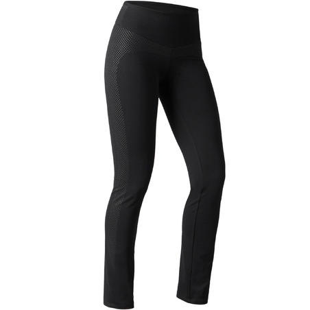 Legging 560 regular ventre plat et galbant Fitness femme noir