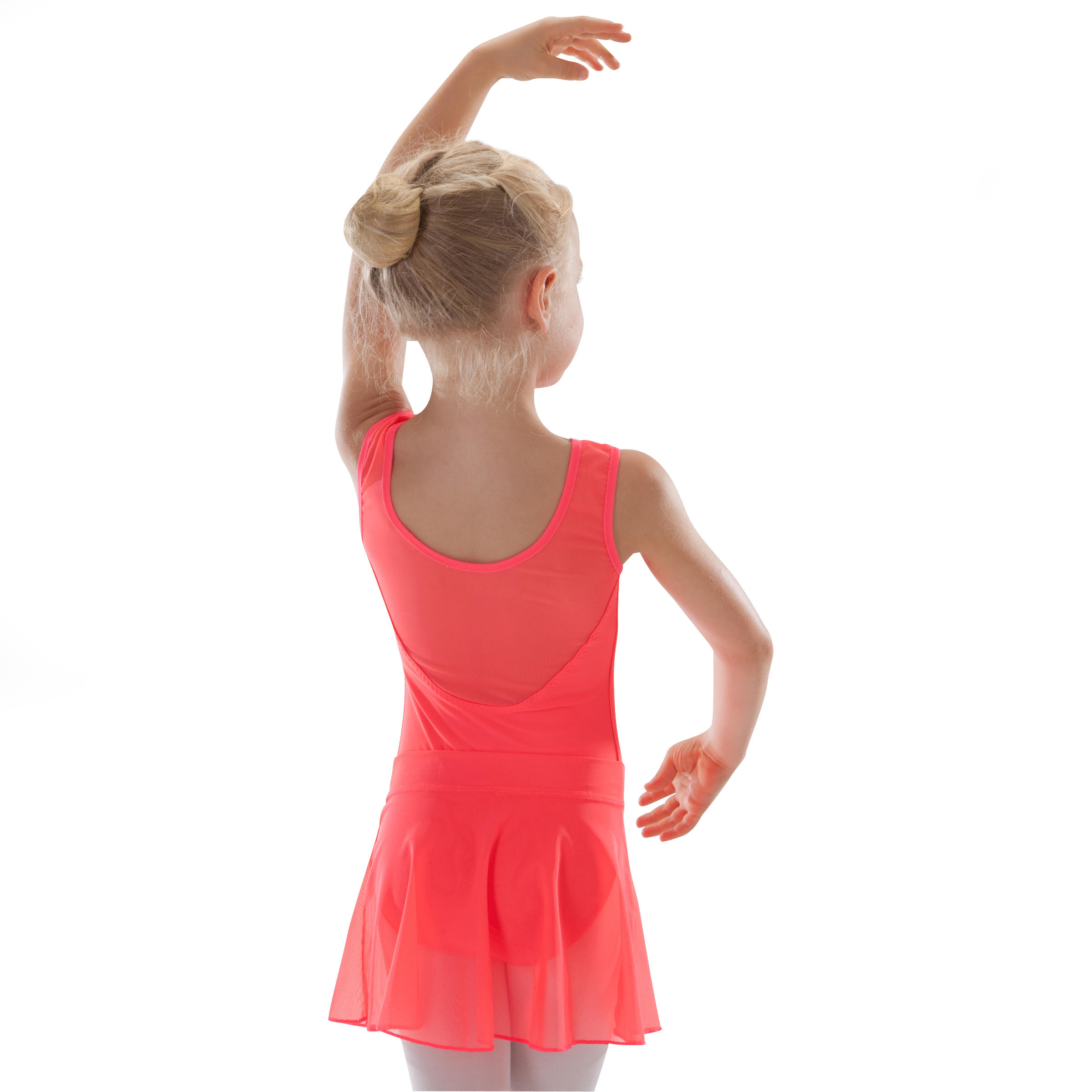 Girls' Voile Ballet Skirt - Coral 5/6