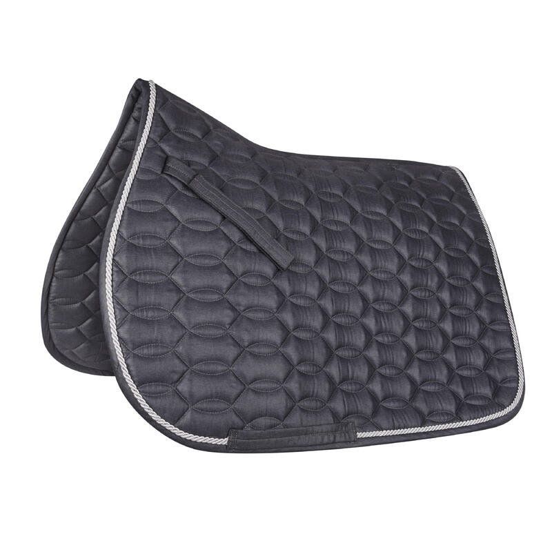 Tapis de selle équitation cheval dressage ANCONA gris