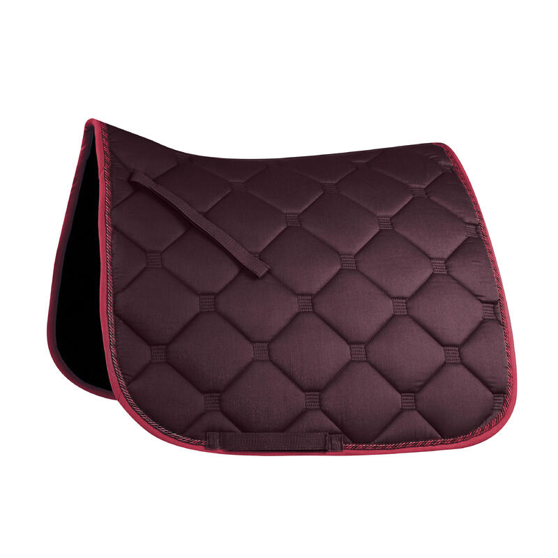 Tapis de selle équitation cheval dressage ESPERIA prune