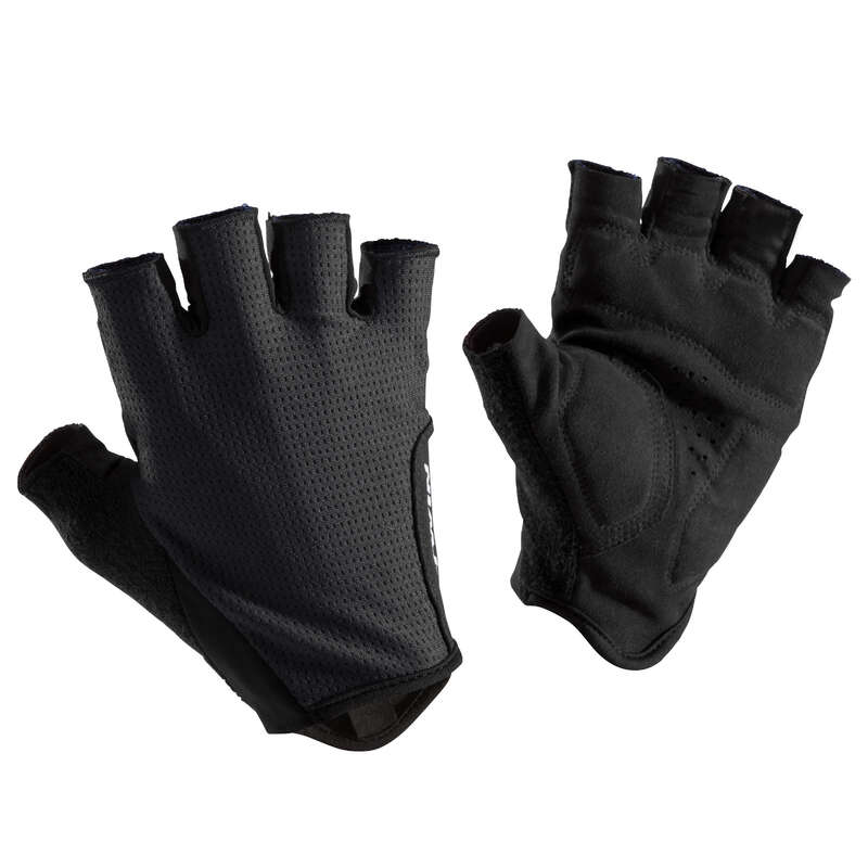BIKE GLOVES WARM WEATHER Cycling - RC 500 Cycling Gloves - Black TRIBAN - Clothing