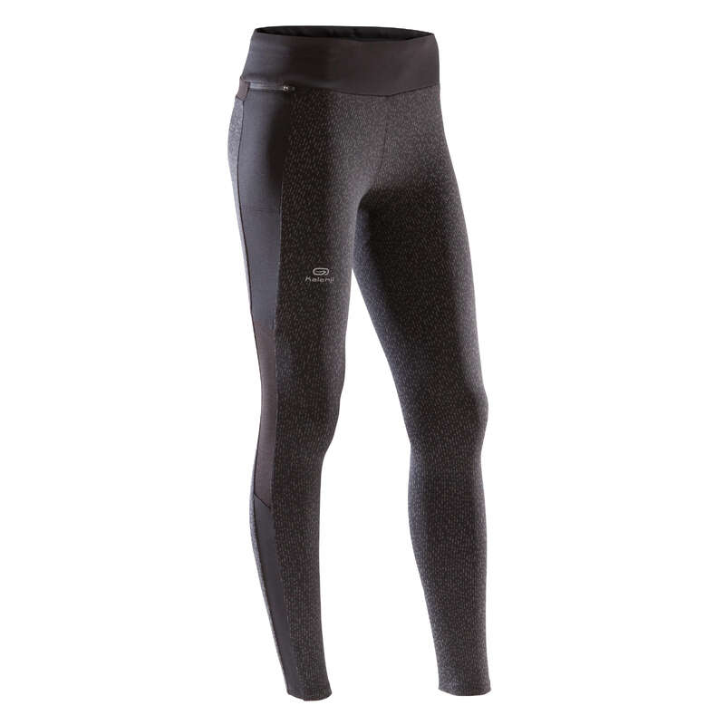 REGULAR WOMAN JOG COLD WEATHER CLOTHES - RUN WARM+ JOGGING TIGHTS KALENJI