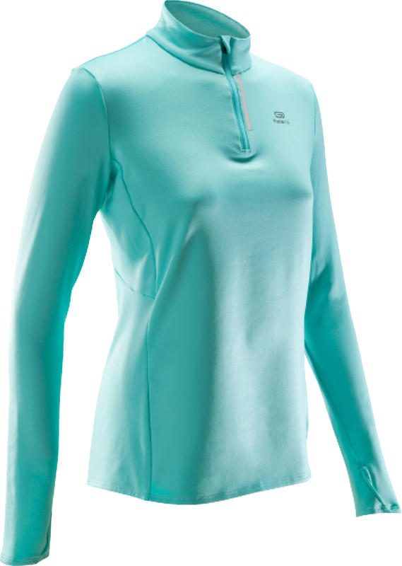 MAILLOT MANCHES LONGUES JOGGING FEMME COURSE AU CHAUD VERT MAILLOT MANCHES LONGUES JOGGING FEMME COURSE AU CHAUD VERT