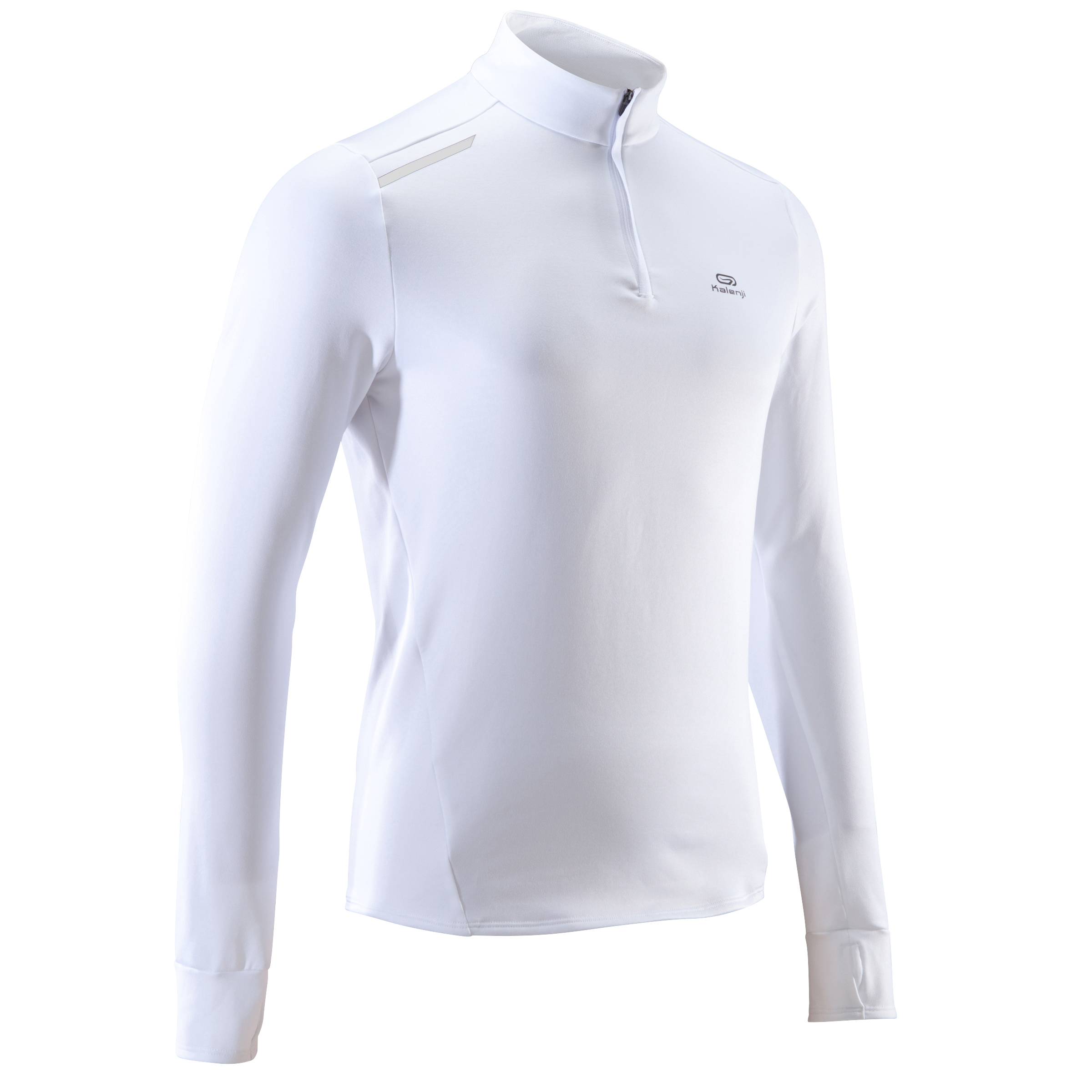 TEE SHIRT MANCHES LONGUES RUNNING HOMME RUN WARM BLANC