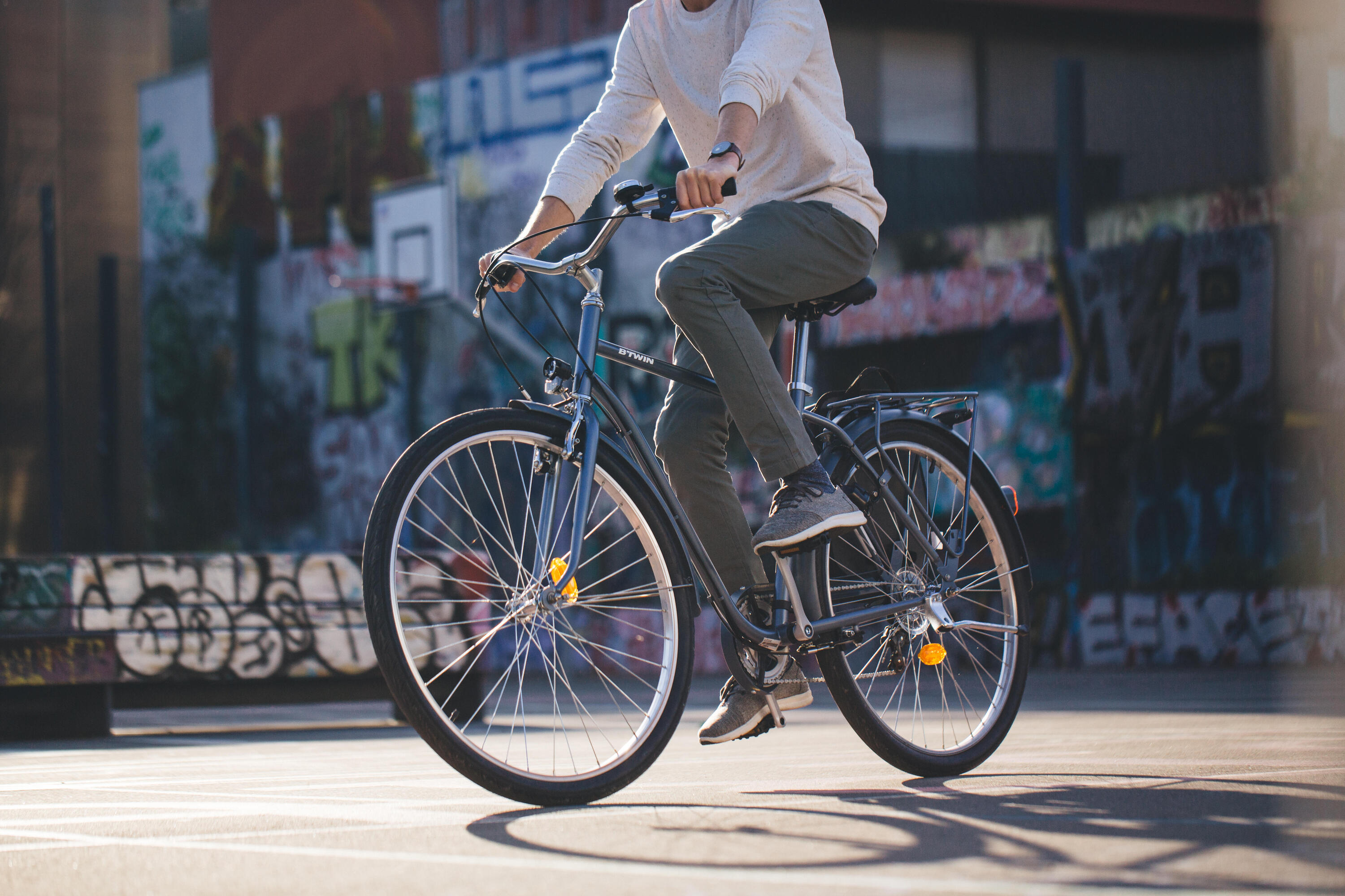 Bicicleta Urbana Elops 120 Quadre Alt Blau  19/20