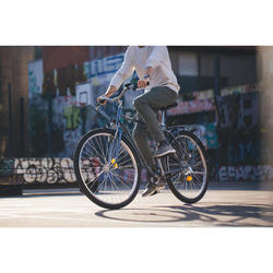 Bici città ELOPS 120 telaio alto azzurra ELOPS | DECATHLON