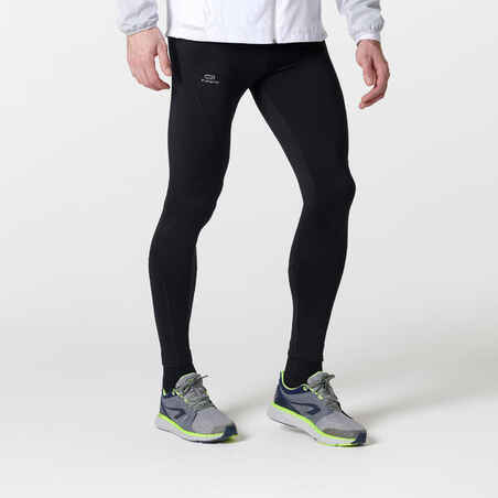 RUN WARM MEN'S RUNNING TIGHTS - BLACK