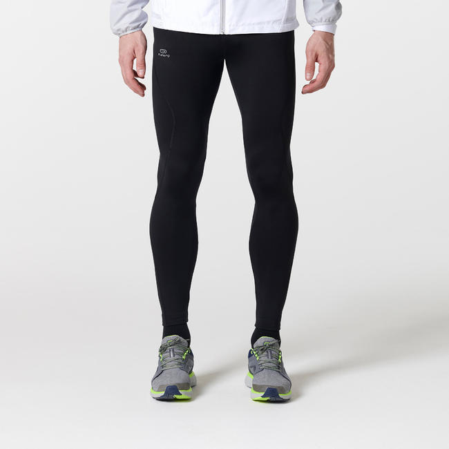 RUN WARM MEN'S RUNNING TIGHTS BLACK