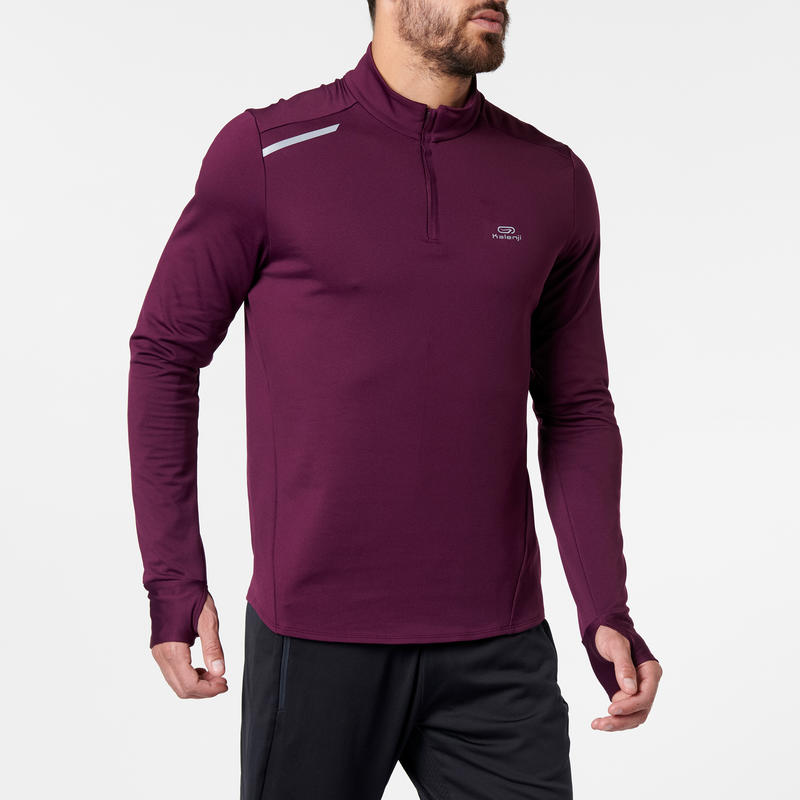 ФУТБОЛКА ДЛЯ БЕГА С ДЛИННЫМИ РУКАВАМИ МУЖСКАЯ Run Warm Decathlon 145903