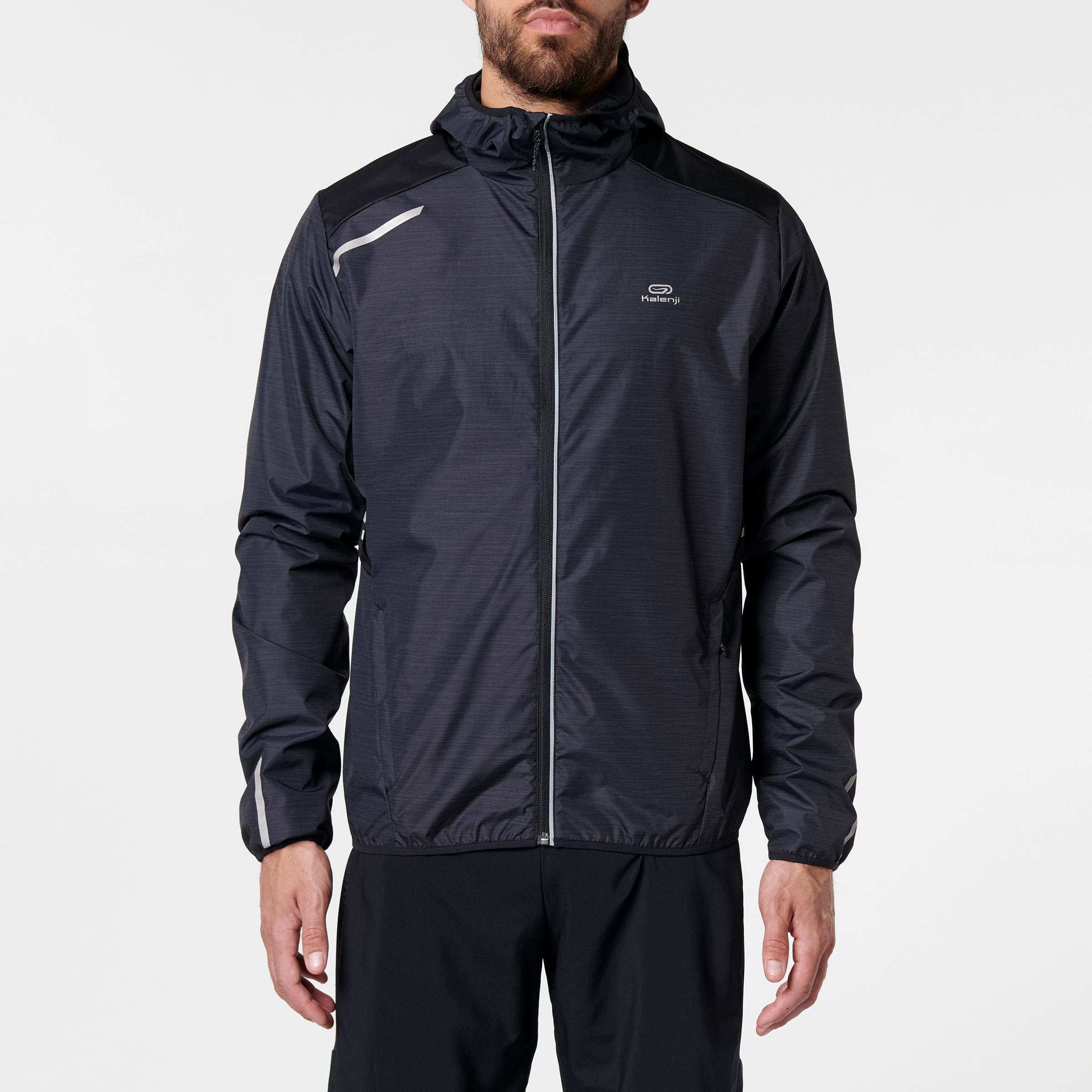 Kalenji Run Rain Men s Running Wind and Rain Jacket black