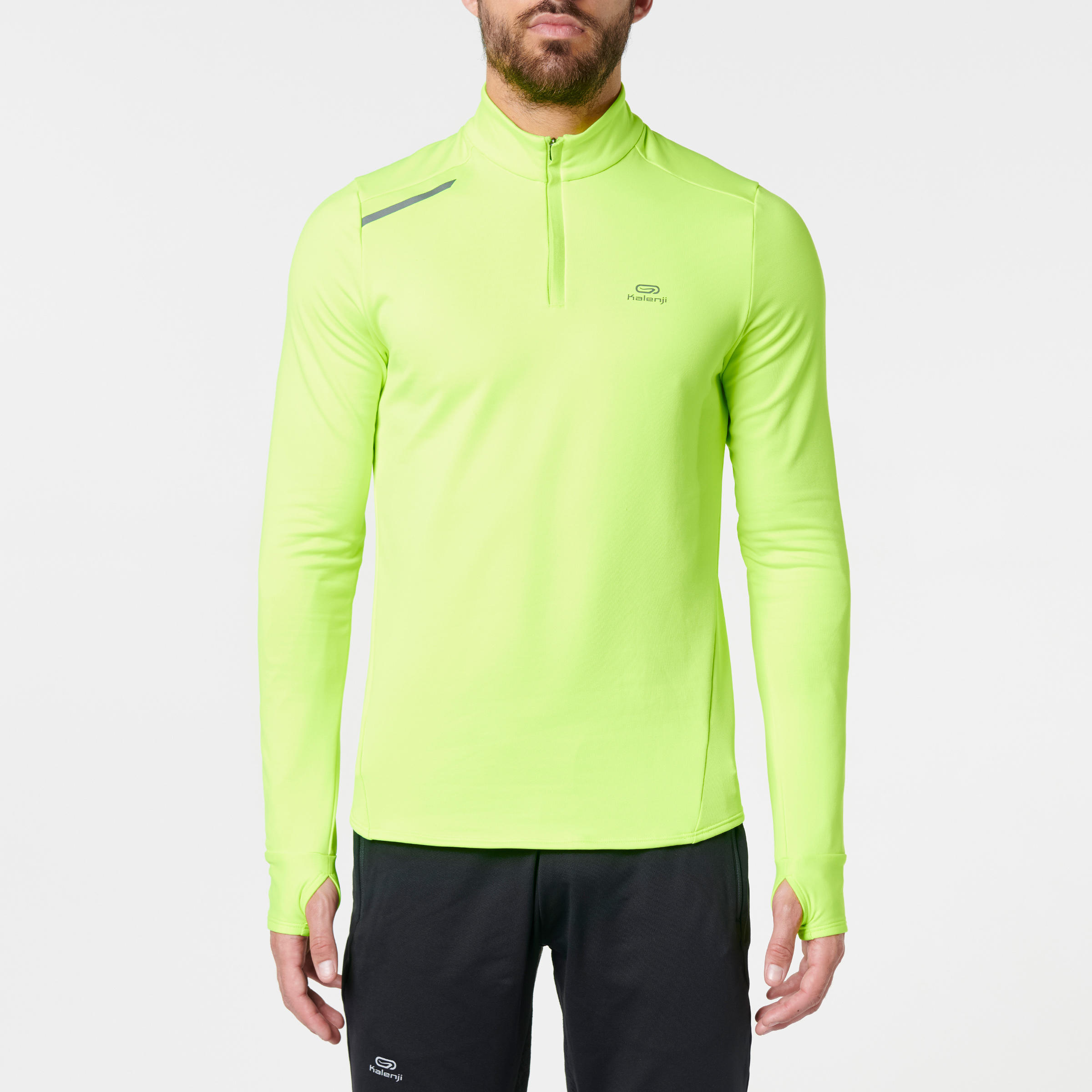 

Run Warm Men' Long-Sleeved Running T-Shirt - Yellow