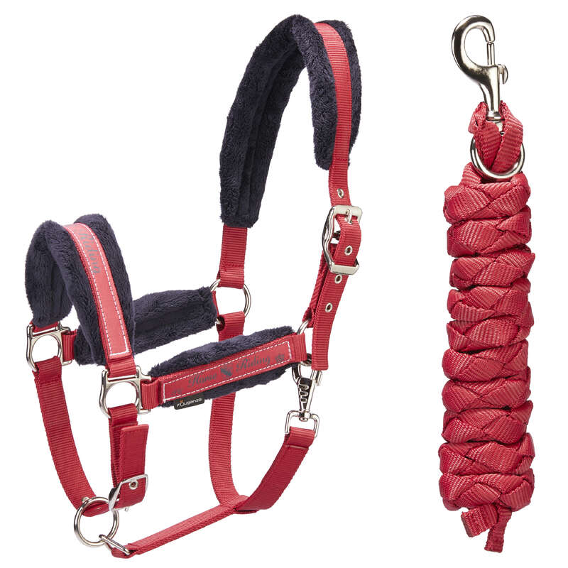 FOUGANZA Winner Horse Riding Halter + Leadrope Set for...
