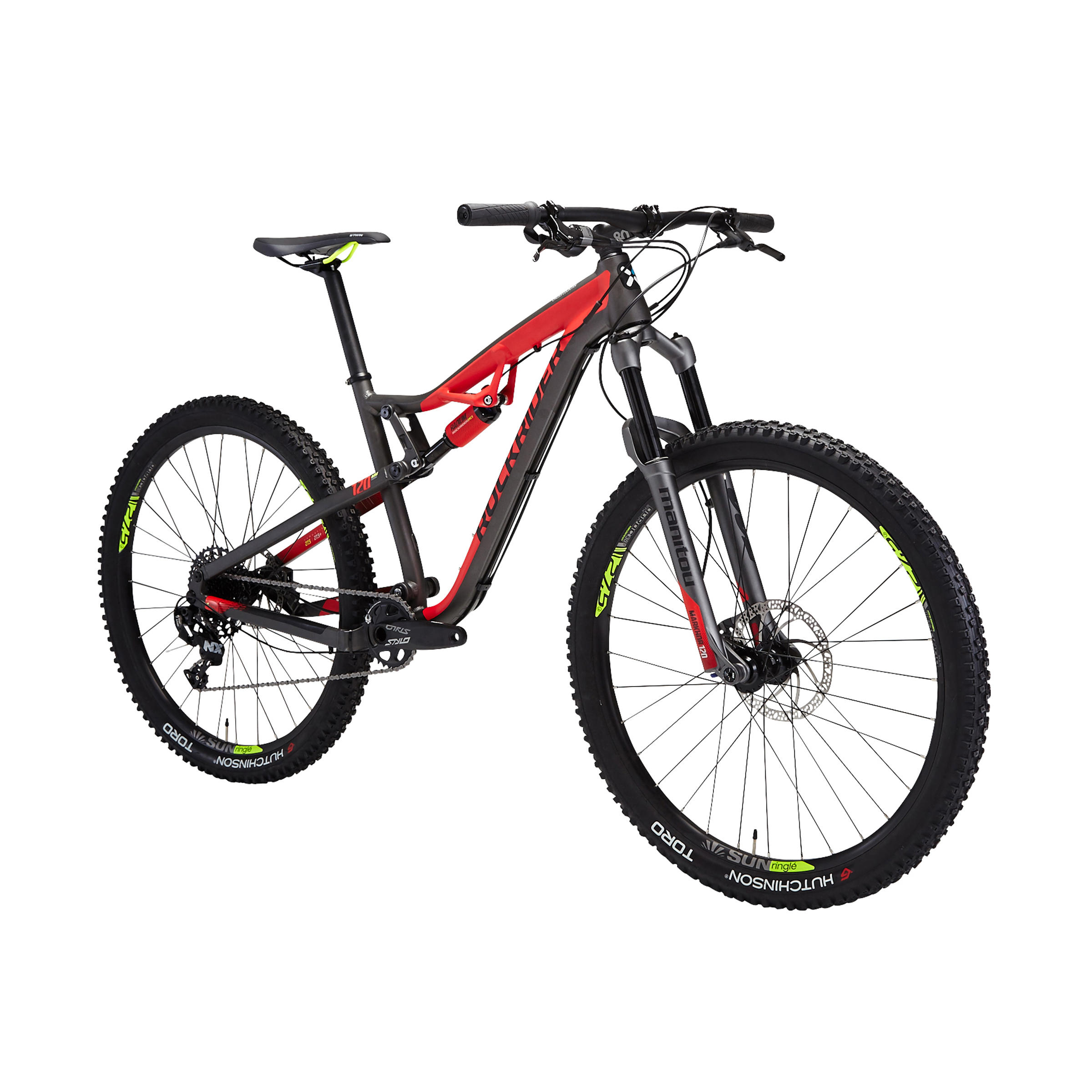 100 S XC Mountain Bike 27.5" - Black/Red 2/17