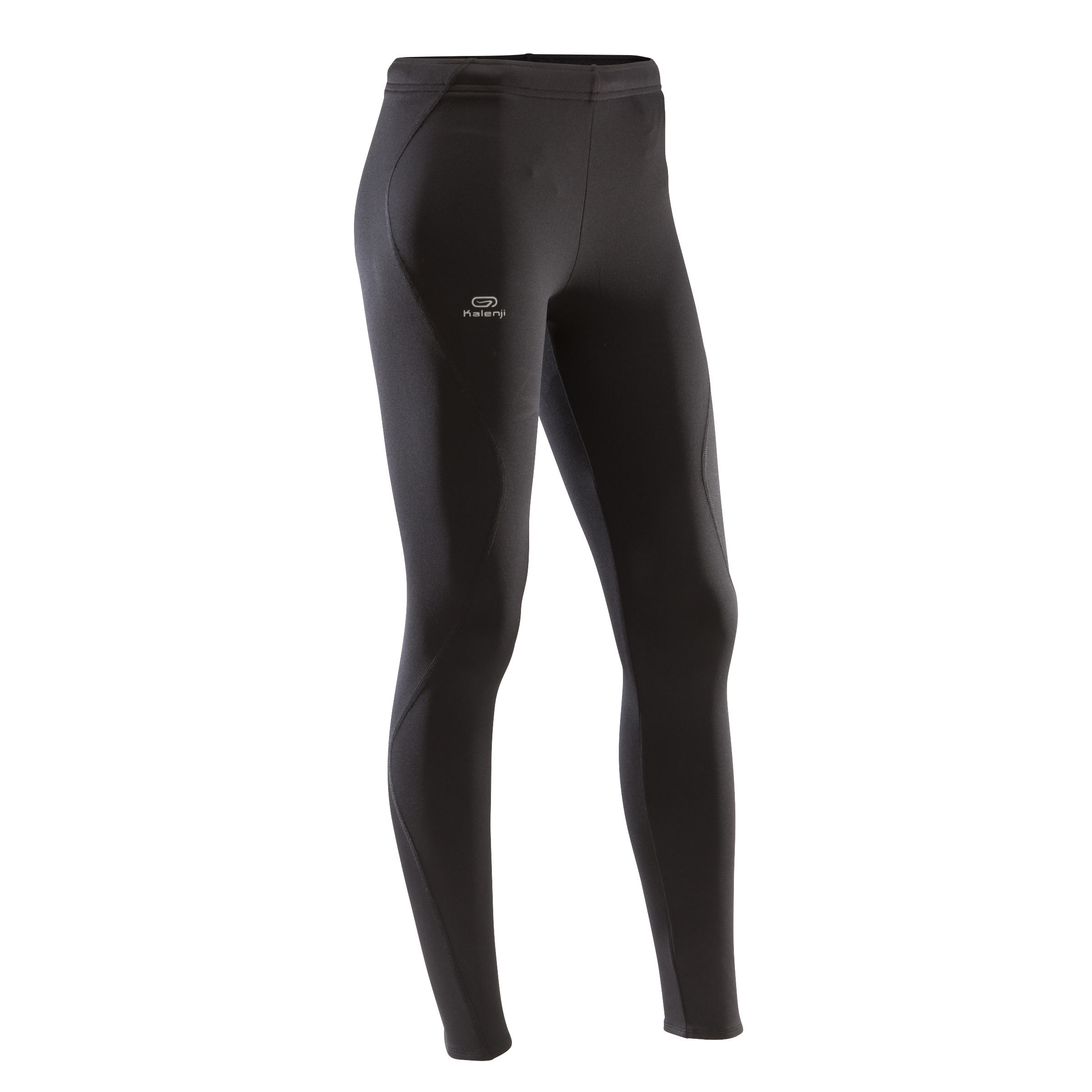 RUN WARM MEN'S RUNNING TIGHTS - BLACK 