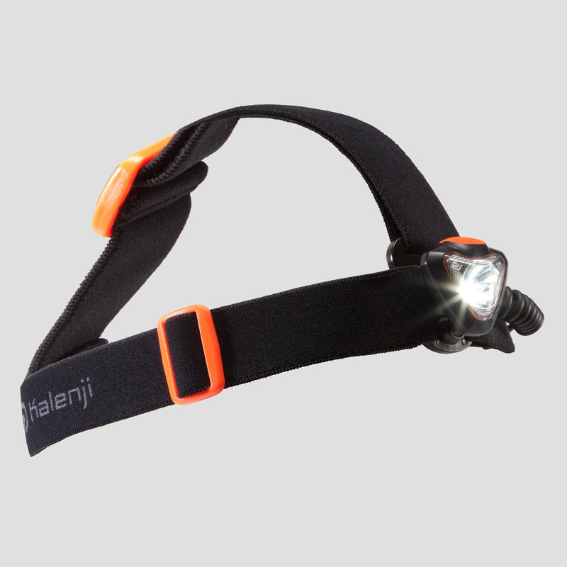 Linterna Frontal Trail Running Onnghit 250 160 Lúmenes Negro Naranja