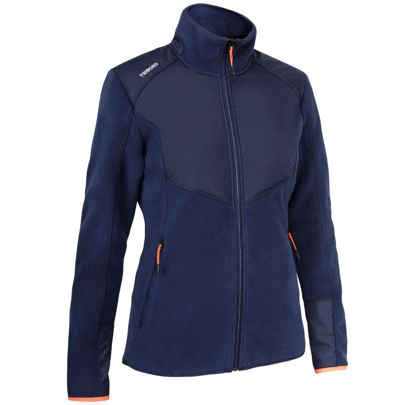 CRUISING COLD WEATHER WOMAN CLOTHES Sailing - Sailing 500 W Salopettes Navy TRIBORD - Sailing Clothing