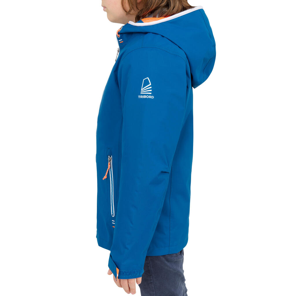 Segeljacke wasserdicht 100 Kinder blau