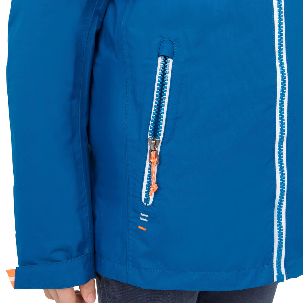 Segeljacke wasserdicht 100 Kinder blau