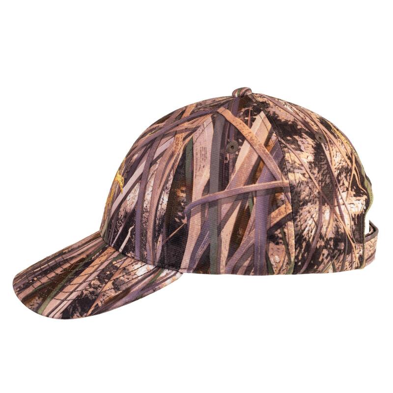 Casquette éclairante chasse 500 led camouflage marais