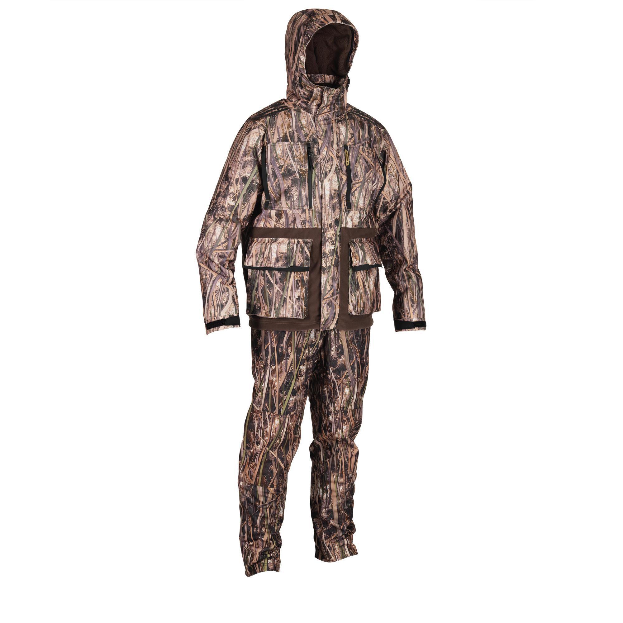 Warm, waterproof 500 camouflage swamp hunting pants