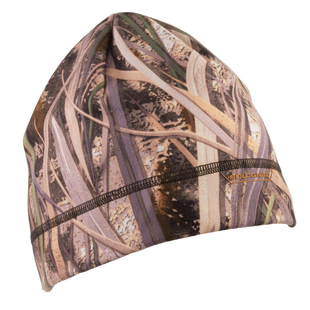 Плетена шапка за лов 100, камуфлаж блато