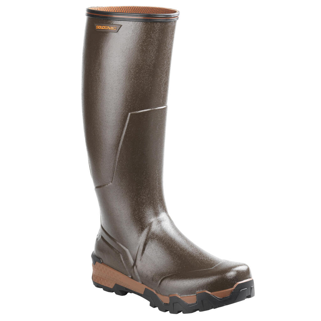 Waterproof tall wellies - brown