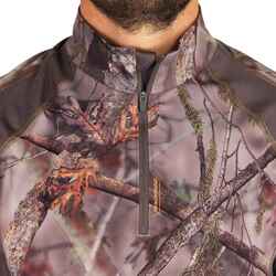 500 Silent Breathable Long Sleeve T-shirt - Woodland Camo