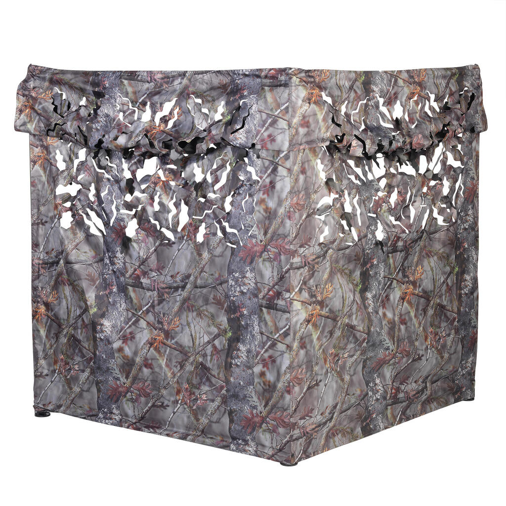 HUNTING DOUBLE SCREEN FOLDING HIDE TREEMETIC CAMOUFLAGE