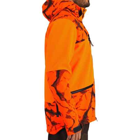 500 Softshell Hunting Jacket - Fluo Rock