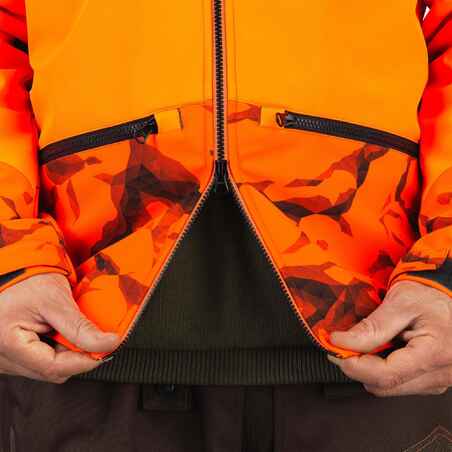 500 Softshell Hunting Jacket - Fluo Rock