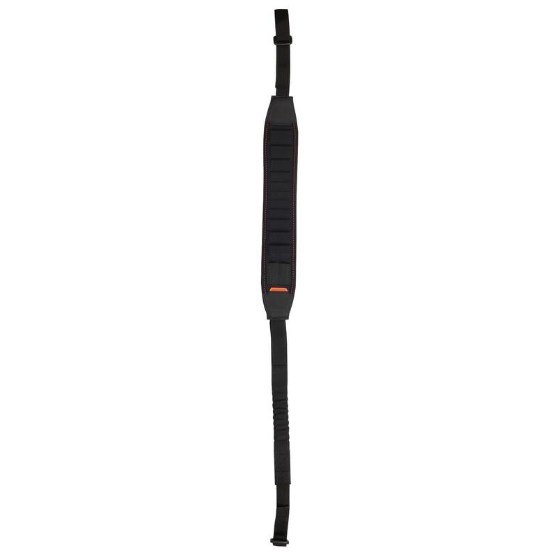 Correa Rifle Caza Solognac 900 Negro Ajustable Espuma Eva