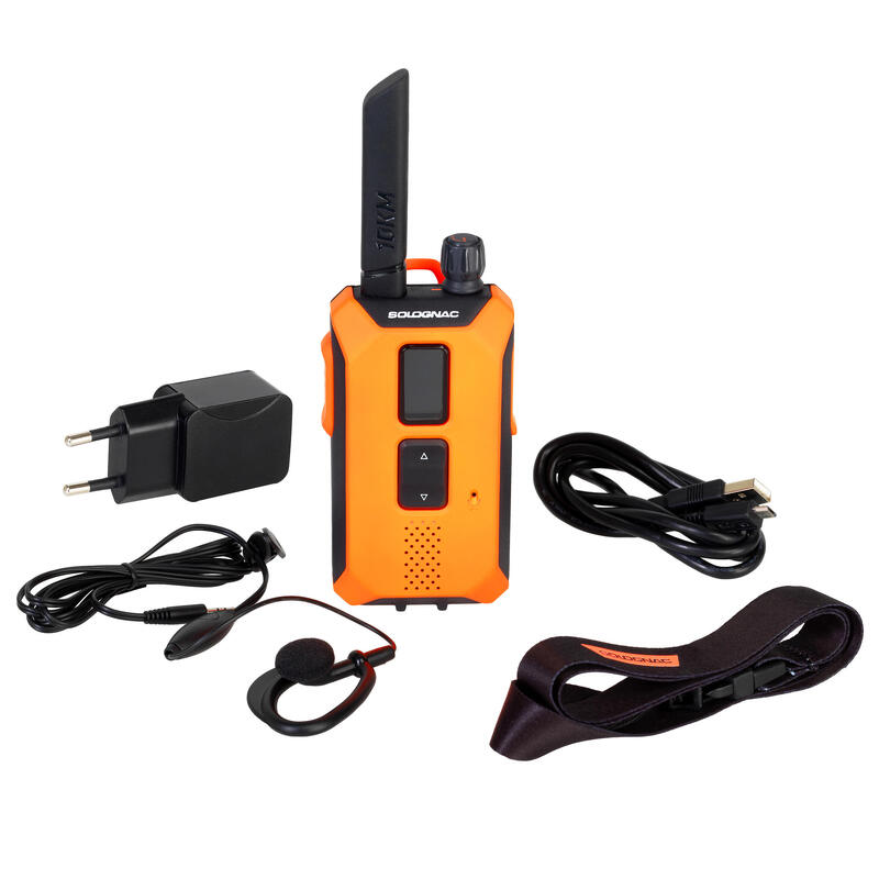 Jagdhörner und Walkie-Talkies