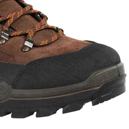 WATERPROOF ROBUST HUNTING BOOTS CROSSHUNT 500 - BROWN