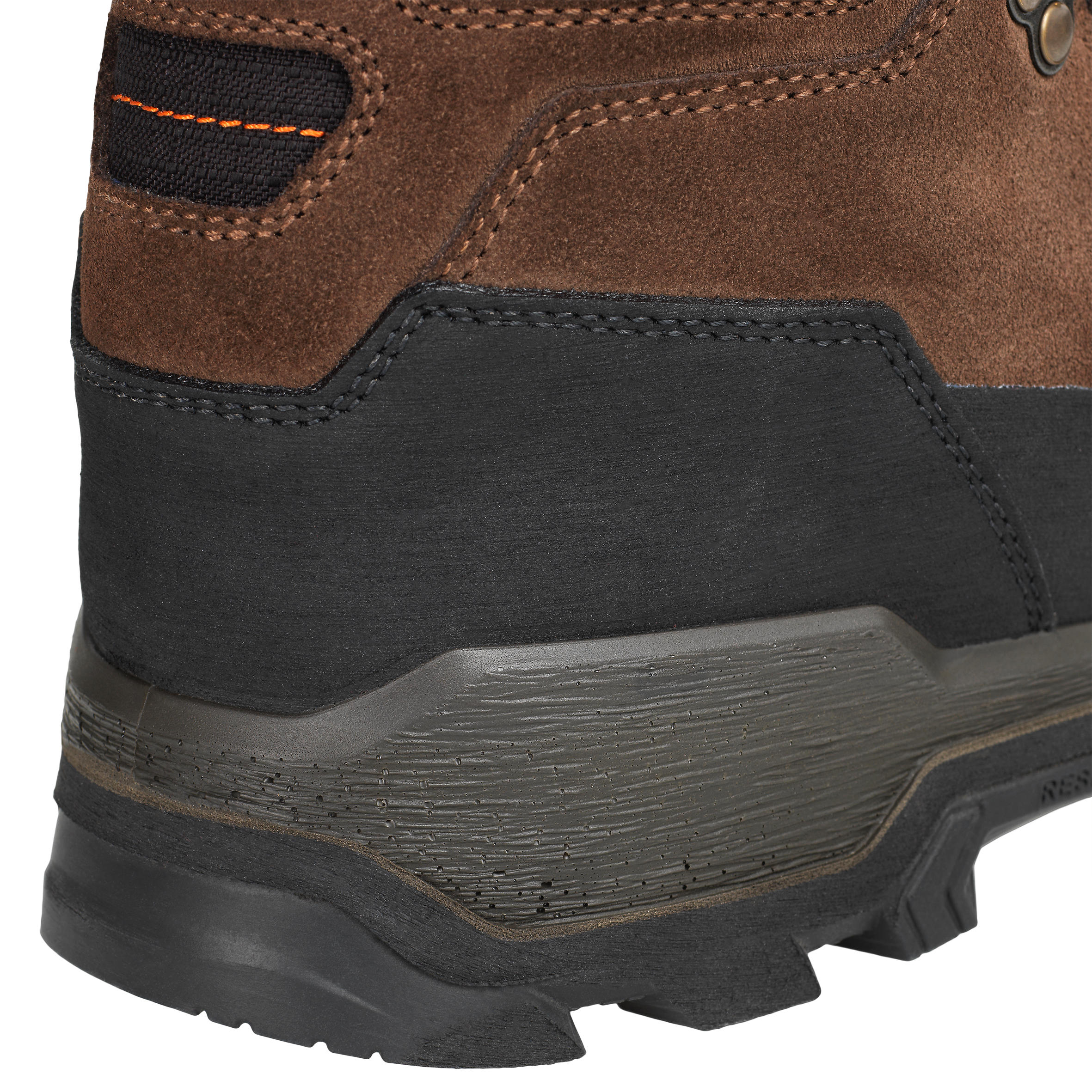 CROSSHUNT 500 WATERPROOF AND HARD-WEARING HUNTING BOOTS BROWN - SOLOGNAC